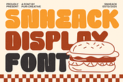 Snheack - Food Display Font, a Handwritten Font by PuriCreative (Thumbnail 1 of 10)