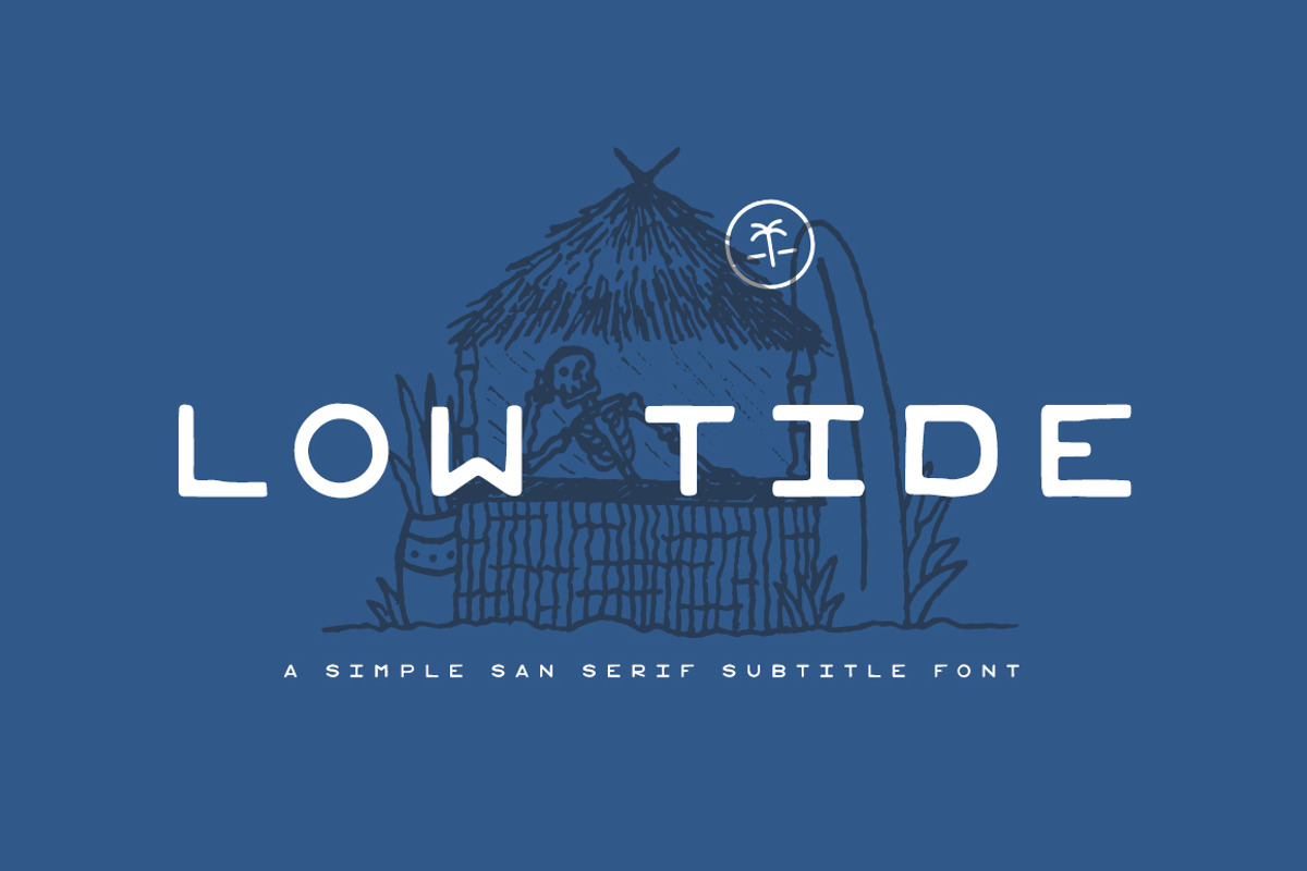 Low Tide - Simple San Serif Font, a Sans Serif Font by Spring Break Jake (Photo 1 of 4)