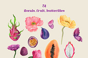 PASSION Flowers & Tropic Fruit, an Illustration by Catch the Dream Art (Thumbnail 5 of 16)