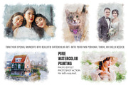 Pure Watercolor Photoshop Action, an Action Add-On by MRI STUDIO (Thumbnail 1 of 15)