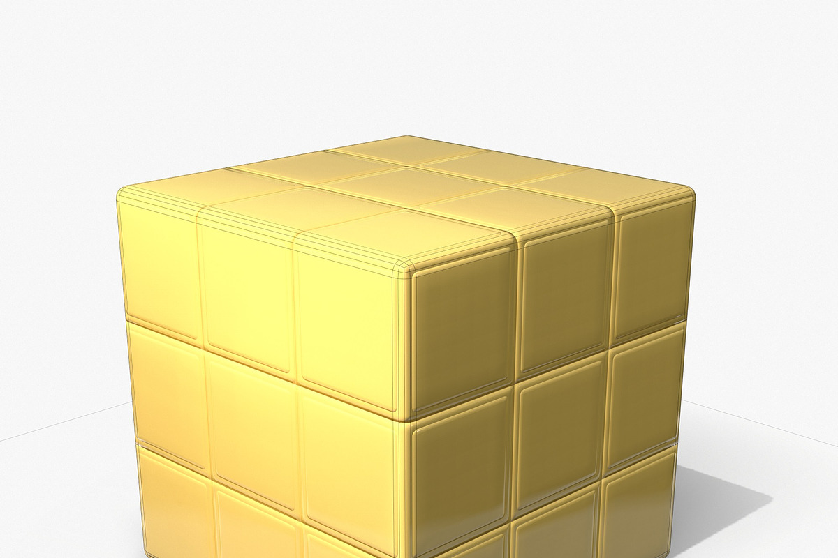 Rubik's Cube Low Poly PBR, an Object 3D Model by Daniel Mikulik (Photo 4 of 9)