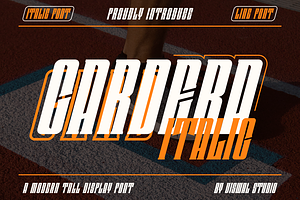 Cardera Italic - Modern Tall Font