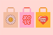 LOVE RETRO STICKERS, a Decorative Illustration by Mark Skitsky (Thumbnail 3 of 5)