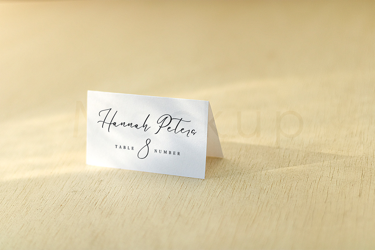 Simple 2x3.5 Tented Card Mockup, a Print Template by ILLONA GRAPHICS (Photo 5 of 5)
