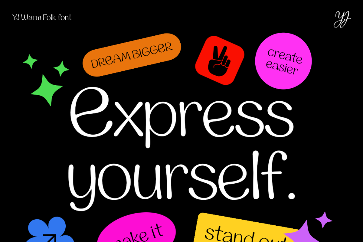 YJ Warm Folk, a Handwritten Font by YENTY JAP CO (Photo 19 of 24)