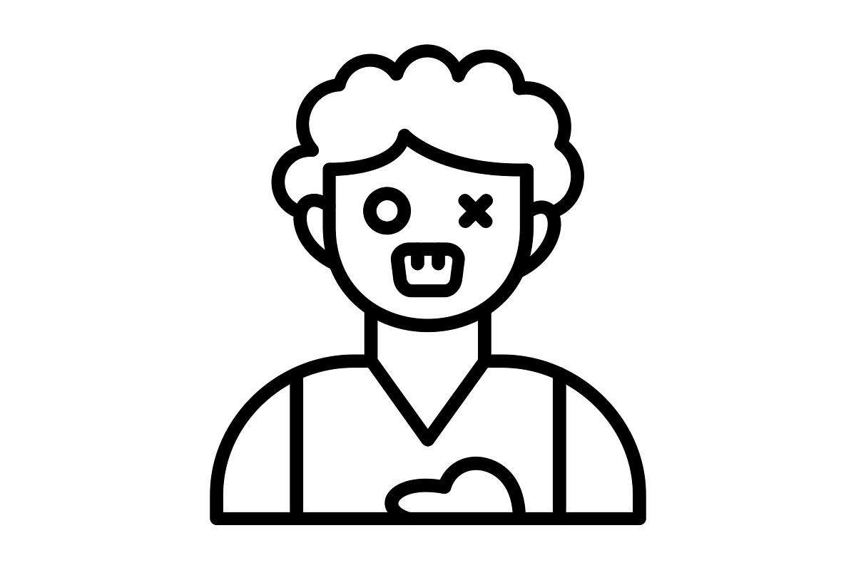 Zombie Line Icon, an Icon by Pexelpy (Photo 2 of 2)