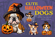 Cute Halloween dogs. TShirt Sticker., an Animal Illustration by KENO Mascots (Thumbnail 1 of 8)