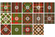 #116 Christmas Pattern for Gift Card, a Pattern Graphic by Plaid4You (Thumbnail 2 of 10)