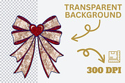 Heart Glitter Bow Clipart Bundle, a Graphic by iloveTemplate (Thumbnail 4 of 6)