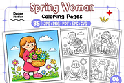 Bold & Easy Spring Woman, a Decorative Illustration by Design Station (Thumbnail 1 of 9)
