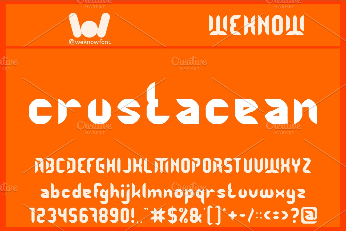 Shrimp font, a Font by weknow (Photo 3 of 5)