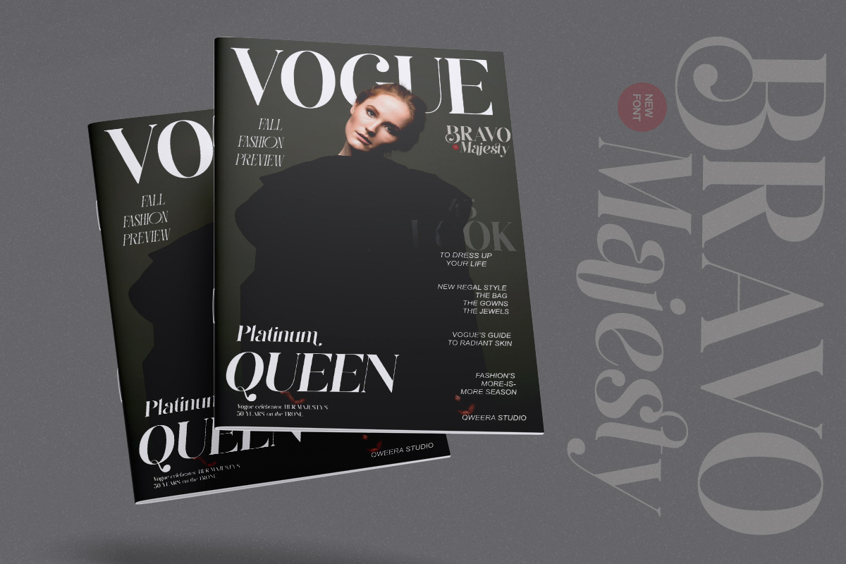 Bravo Majesty - Modern Elegant Serif, a Serif Font by Qweera Studio (Photo 6 of 12)