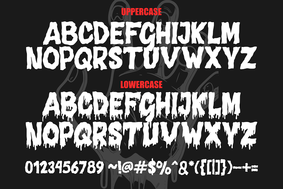 Hauntmark - Horror Font, a Handwritten Font by Majelis Art (Photo 6 of 7)