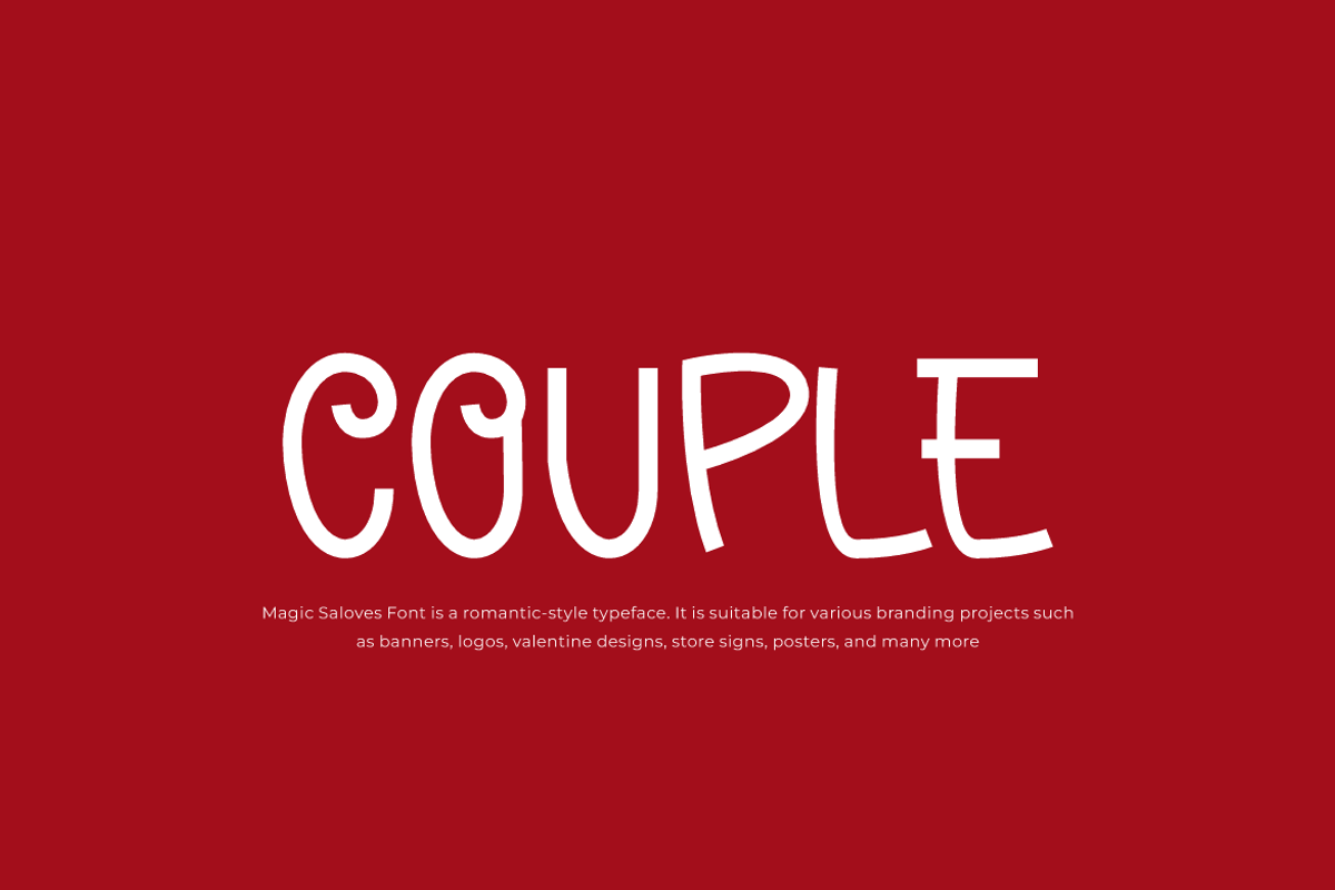 Magic Saloves - Romantic Font, a Handwritten Font by QR Design Studio (Photo 2 of 7)