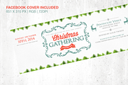 Christmas Gathering Flyer + FB Cover, a Flyer Template by Louis Twelve (Thumbnail 3 of 3)