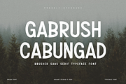 Gabrush Cabungad - Brush Font, a Sans Serif Font by Iqsiart Studio (Thumbnail 1 of 6)