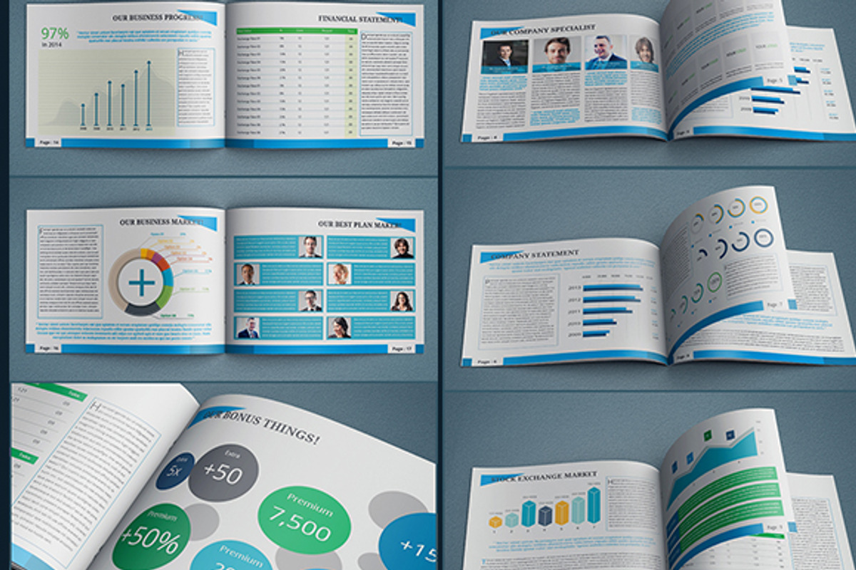 InDesign Annual Report Template, a Brochure Template by Design_Fx (Photo 3 of 4)