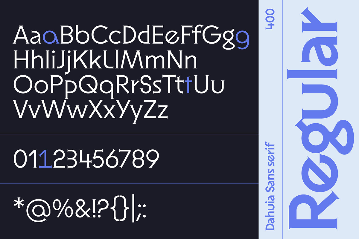 Dahuia - Sans Serif Font, a Sans Serif Font by Concepta Digital (Photo 7 of 11)