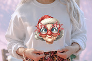 Funny Old Lady Christmas Sublimation, an Illustration by designcity5 (Thumbnail 5 of 5)