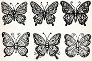 Butterfly SVG Silhouette Vector Bund, an Illustration by Rose Art (Thumbnail 2 of 5)