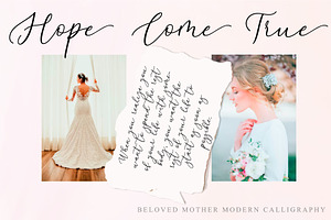 Beloved Mother Calligraphy Font