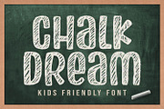 Chalk Dream, a Font by Orenari (Thumbnail 1 of 6)