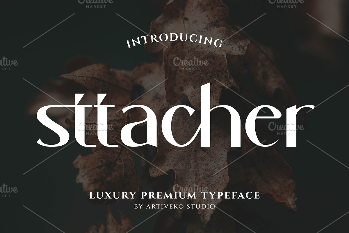 Sttacher Font, a Sans Serif Font by Artiveko (Photo 1 of 10)