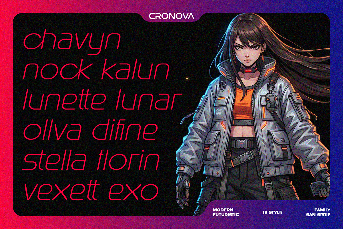 Cronova Family Sans Serif, a Sans Serif Font by Eotype Studio (Photo 9 of 10)