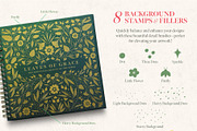 The Mega Floral Composition Kit, a Brush Add-On by Nico-Ng (Thumbnail 11 of 46)