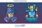 16 Cyberpunk Characters, a Technology Illustration by Andrew_Derr (Thumbnail 6 of 8)