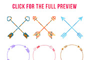 12 Watercolor Arrow Arrangements, an Illustration by The Digital Download Shop (Thumbnail 3 of 3)