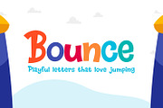 Bounce Font, a Script Font by OWPictures (Thumbnail 1 of 9)