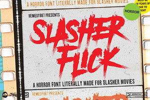 Slasher Flick - Horror Font