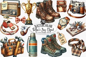 Watercolor Father's Day Sublimation, an Illustration by Designking