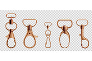 Set of copper swivel lobster clasps, an Object Illustration by Yayasya (Thumbnail 2 of 3)