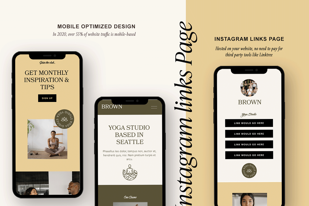 Wellness Squarespace 7.1 Template, a Websites & App Template by Kseniia_Design (Photo 5 of 11)