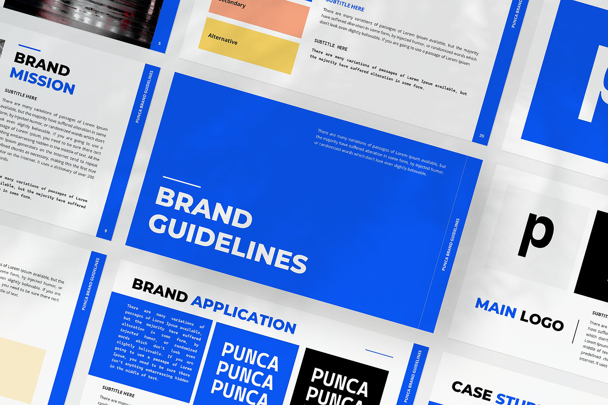 Brand Guidelines Google Slides, a Presentation Template by Gaize (Photo 1 of 11)