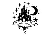 Fantasy Castle Cloud Moon Bundle, an Object Illustration by Gaye Art (Thumbnail 17 of 30)
