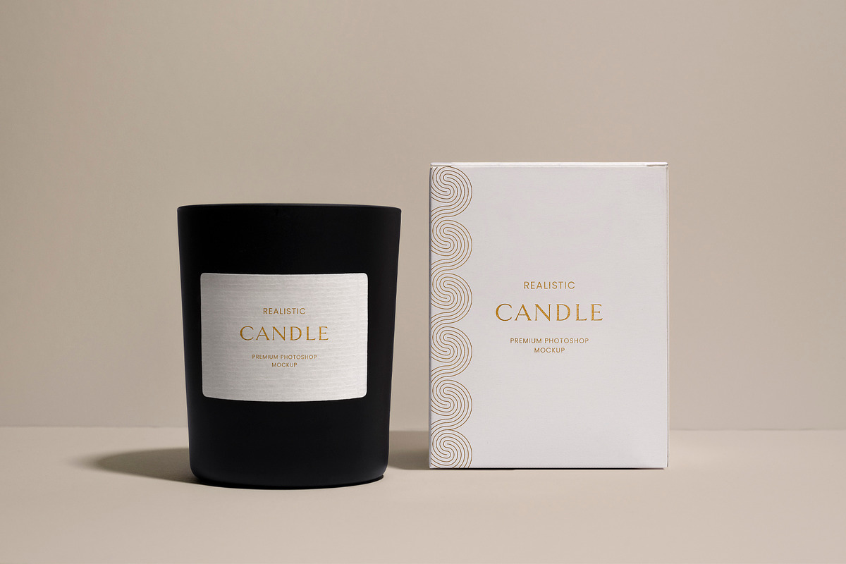 Minimalist Candle & Box - 3 Mockups, a Packaging Mockup by Studio Lanterne (Photo 5 of 7)