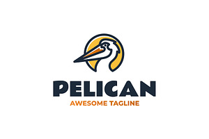 Pelican Line Art Logo, a Branding & Logo Template by Artnivora.Std