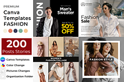 Instagram Fashion Canva Template, a Design Template by DigitAuras (Thumbnail 1 of 3)