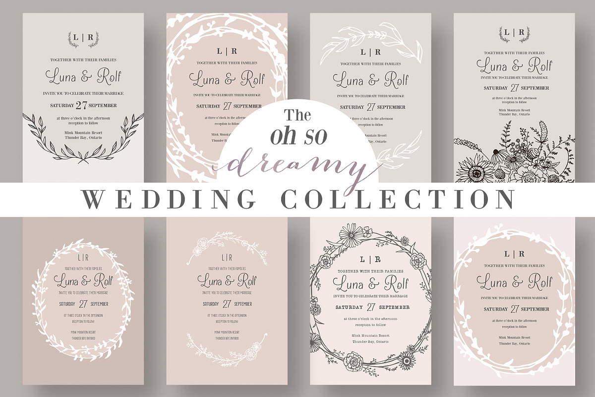 The Dreamy Wedding Collection, an Invitation Template by Knotted Design (Photo 1 of 5)