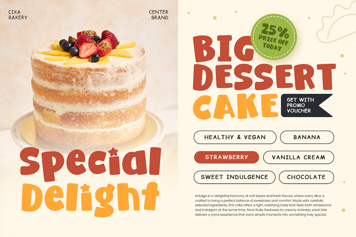 Lemon Cookies - Food Font, a Handwritten Font by Mozatype (Photo 6 of 8)