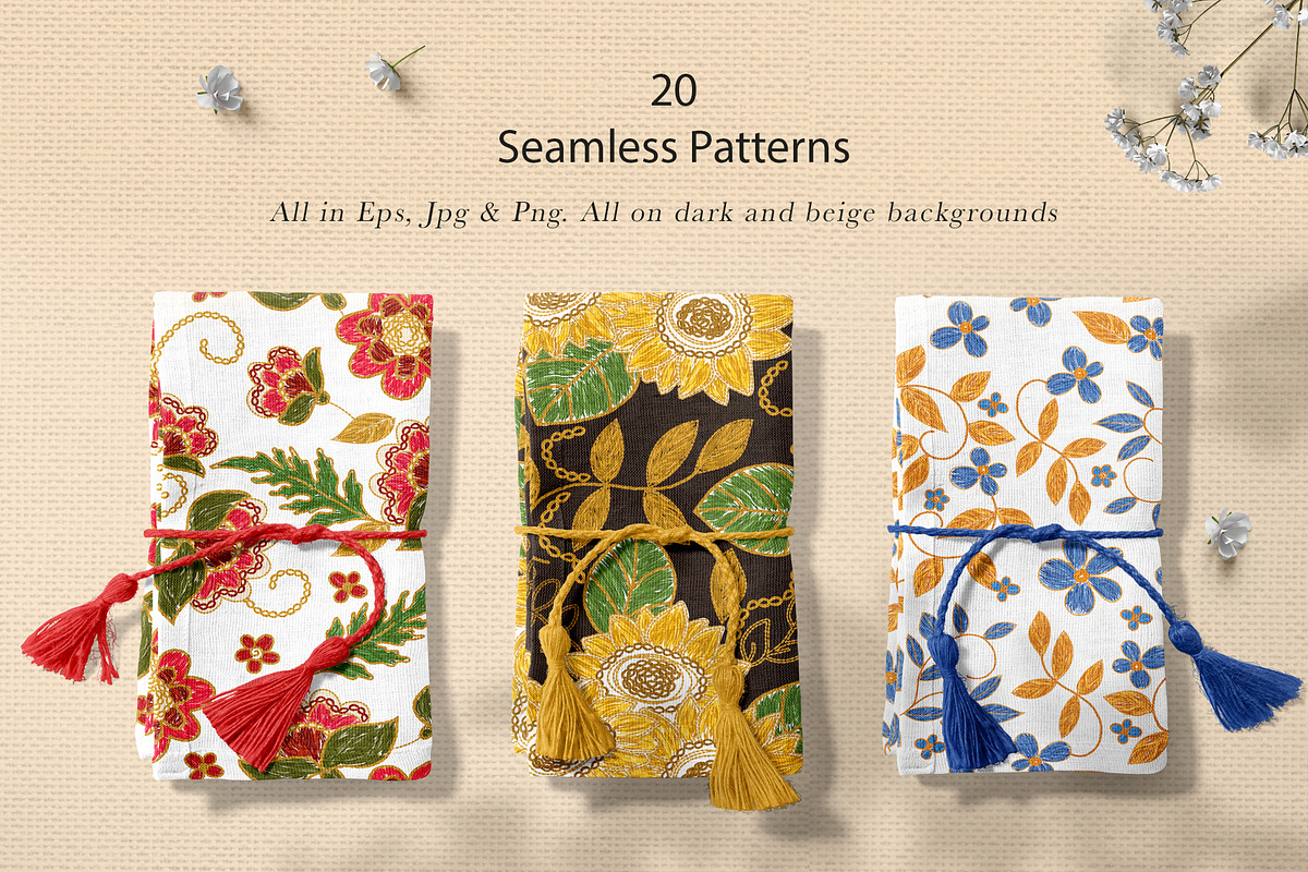 Ukrainian Embroidery Flowers, a Decorative Illustration by Red Ink (Photo 4 of 9)