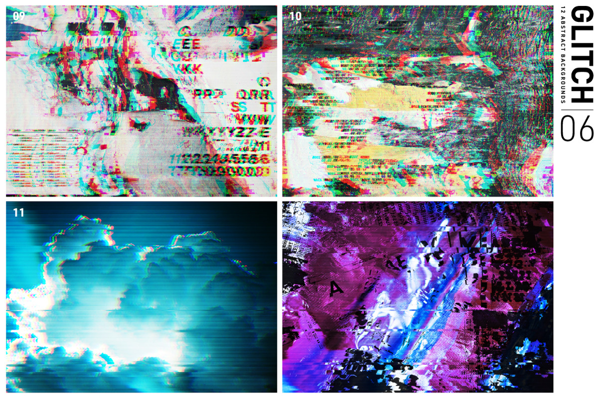 Glitch 06 - 12 Abstract Backgrounds, a Texture Graphic by Offset (Photo 4 of 10)