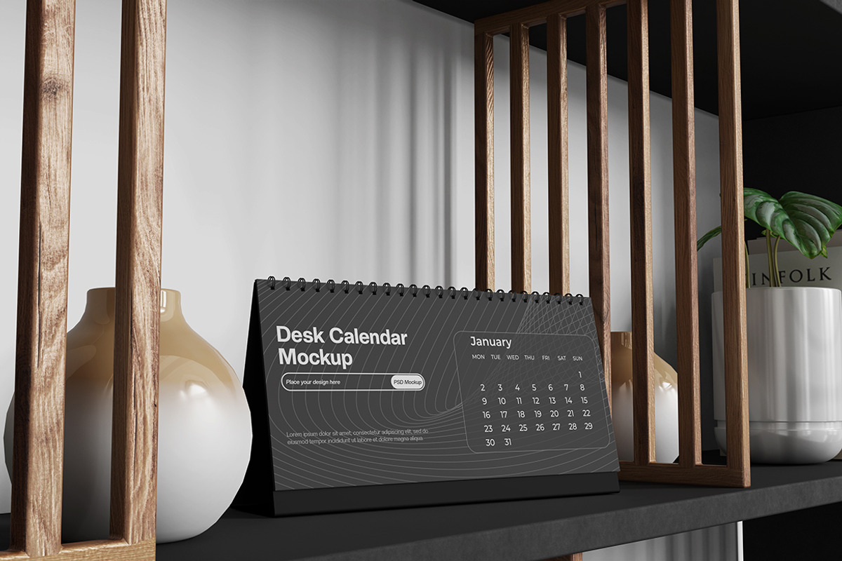 Desk Calendar Mockup, a Product Mockup by MrLetters (Photo 5 of 5)
