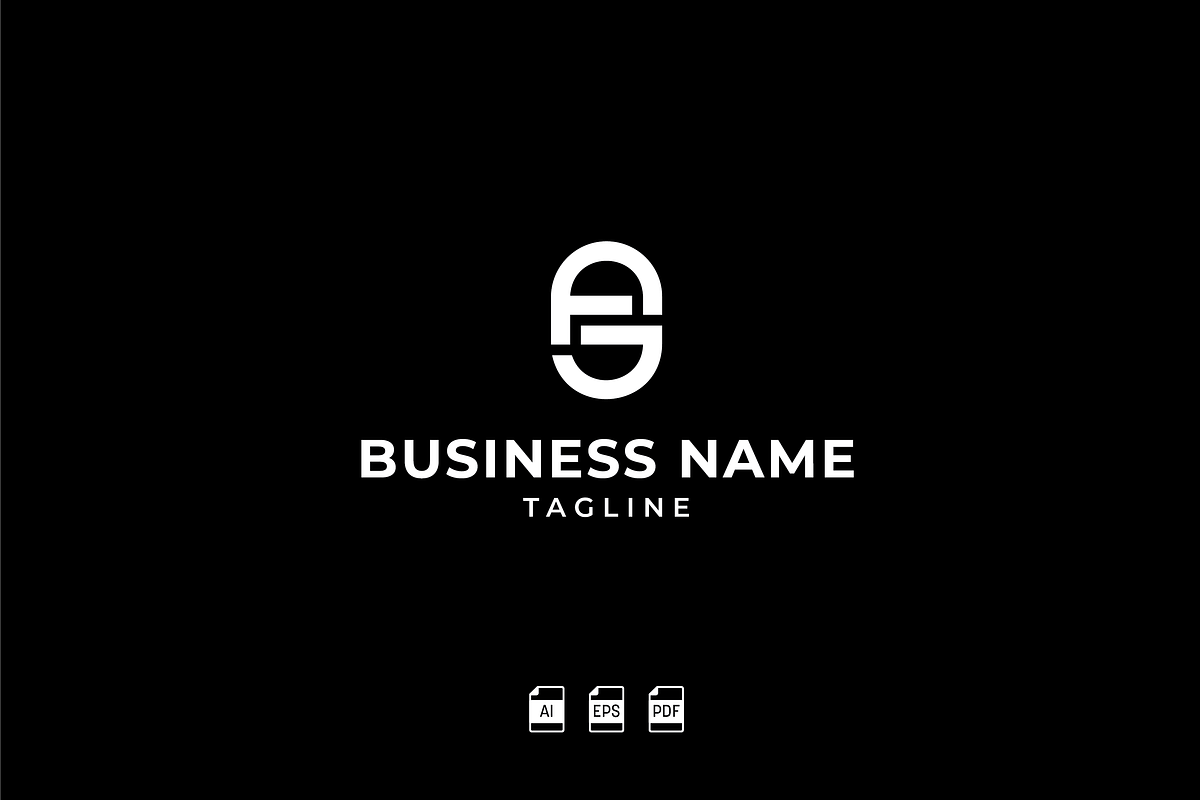 Thick AG Monogram Logo, a Templates & Theme by megmccombsdesign