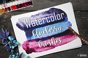 22 Watercolor blueberry brushes., a Brush Add-On by redstudio (Thumbnail 1 of 10)
