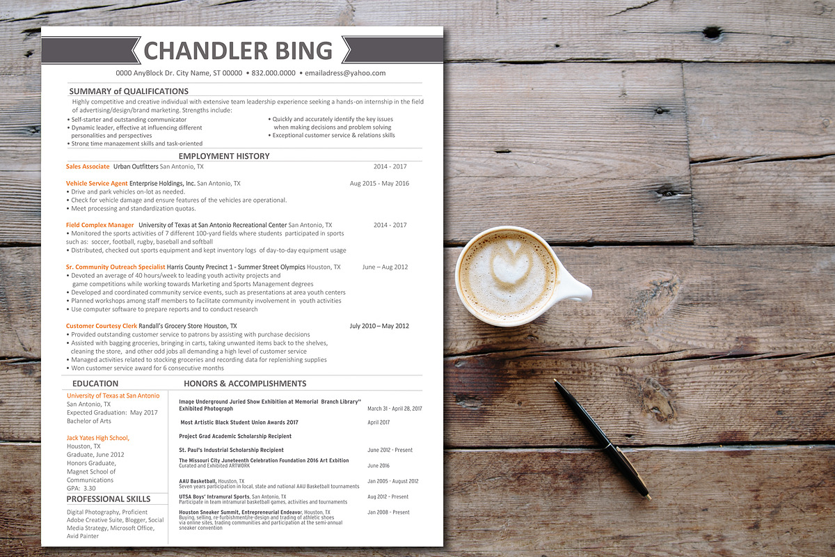 RESUME TEMPLATE, a Resume Template by Graphic Template Co (Photo 2 of 3)