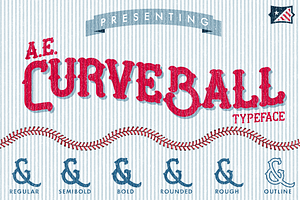 AE Curveball Vintage Typeface